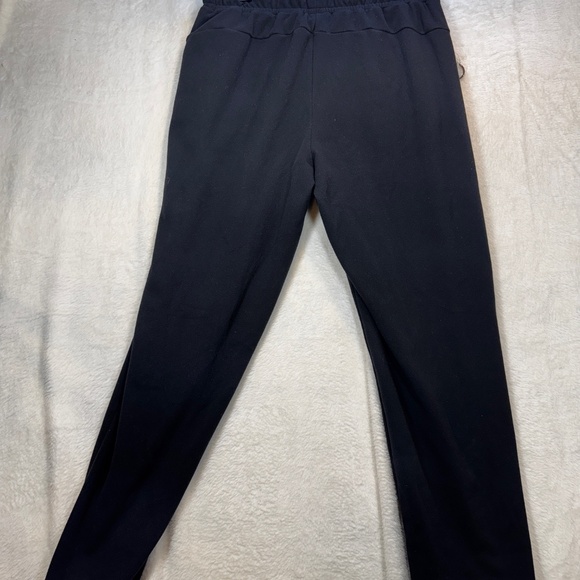 Mondetta Sweatpants Womens Size Small Black Fleece Cropped Straight Leg Comfy - Picture 5 of 8